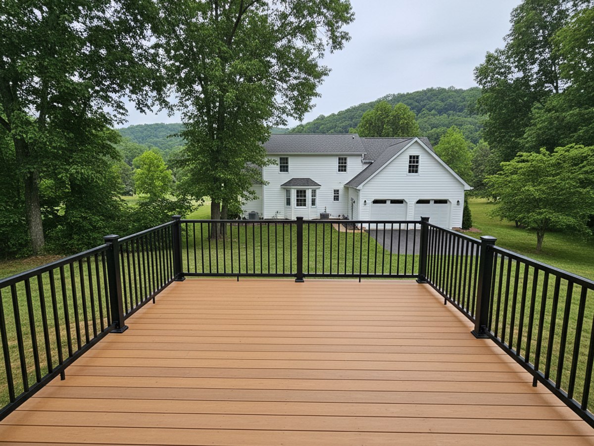 Custom Deck Design completed by All Things Deck Company in Collierville, TN