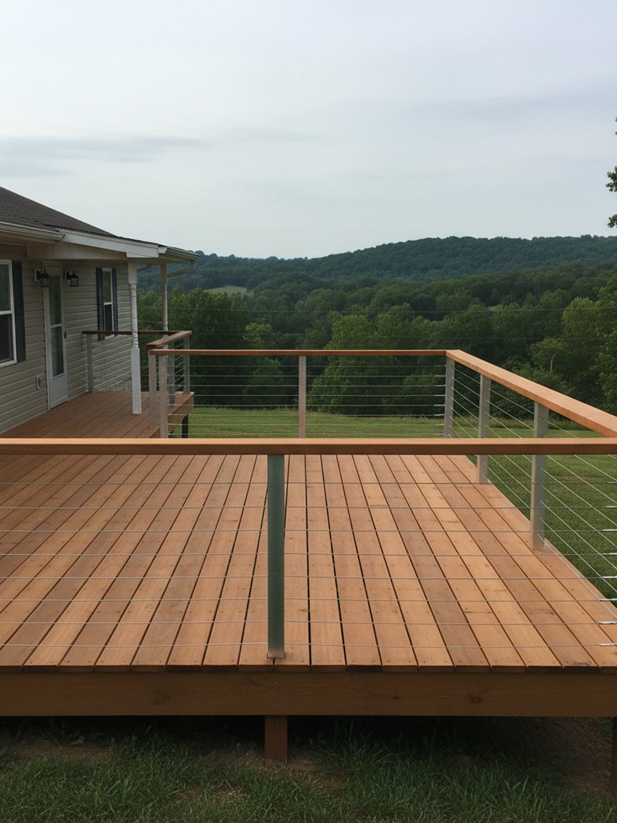 Composite Decking completed by All Things Deck Company in Olive Branch, TN