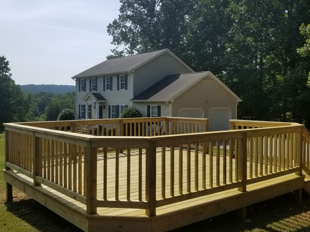 All Things Deck Company crew at work on a home in Memphis, TN